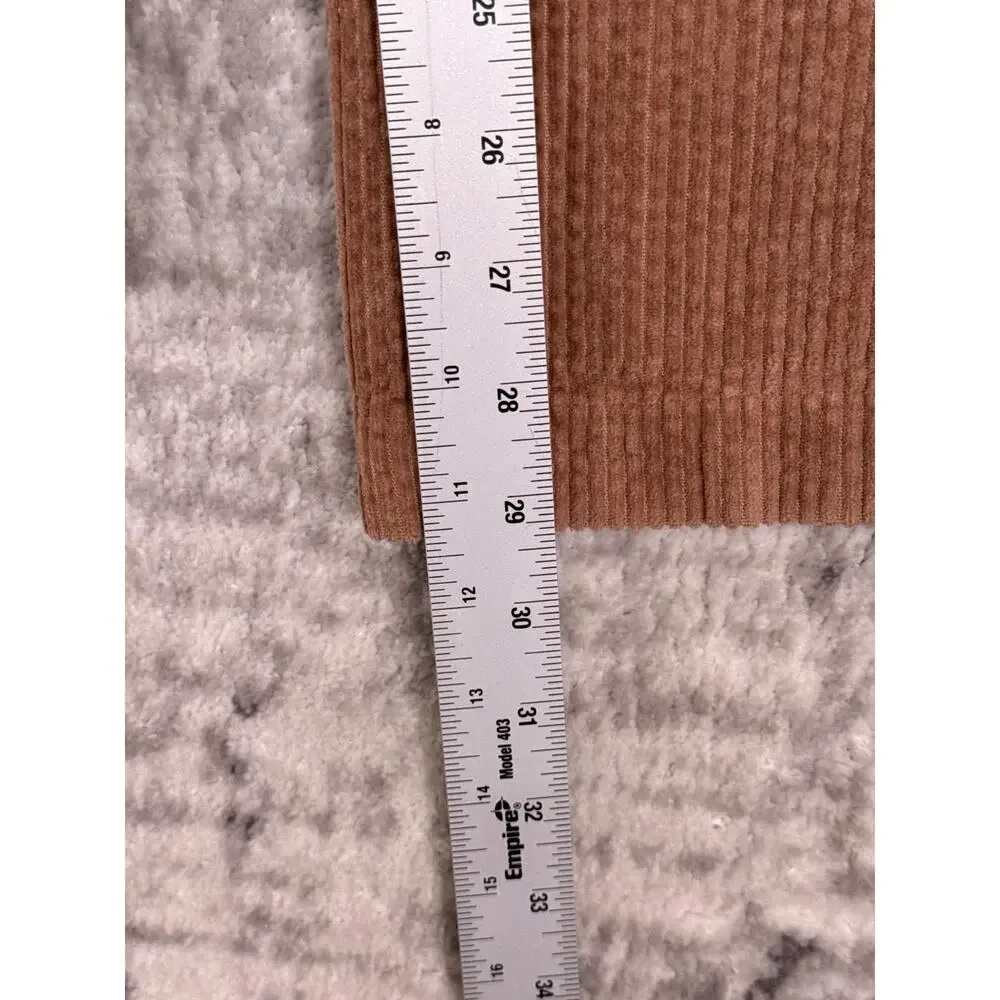 Marine Layer Allison Corduroy Wide Leg Pants Large Womens Tan - Picture 5 of 8